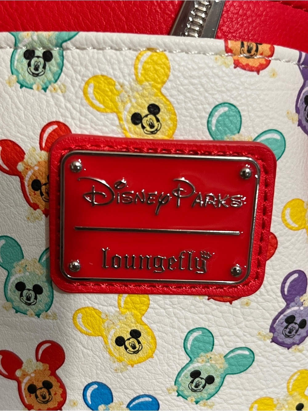Disney Parks Loungefly Mickey Balloon Popcorn Bucket Mini Backpack Scented NEW - Picture 4 of 6